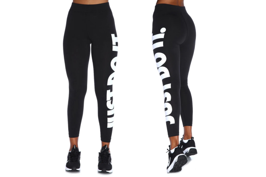 Nike Black Printed Leggings for Women